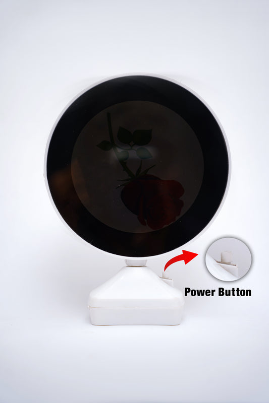 Customized LED Round Photo Frame with Dual Power Option – Battery & USB